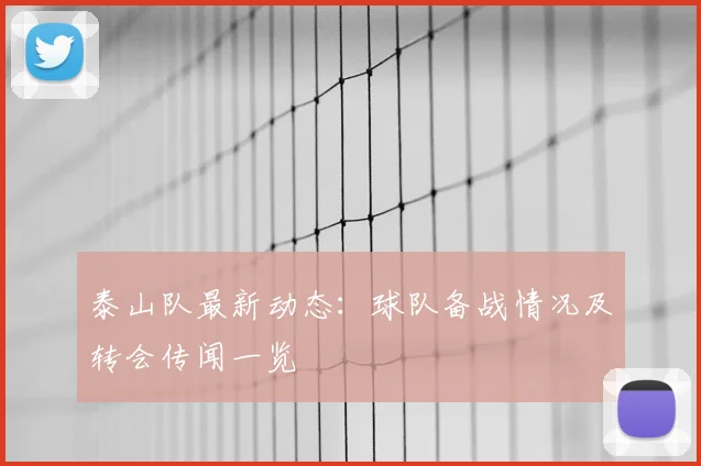 泰山队最新动态：球队备战情况及转会传闻一览